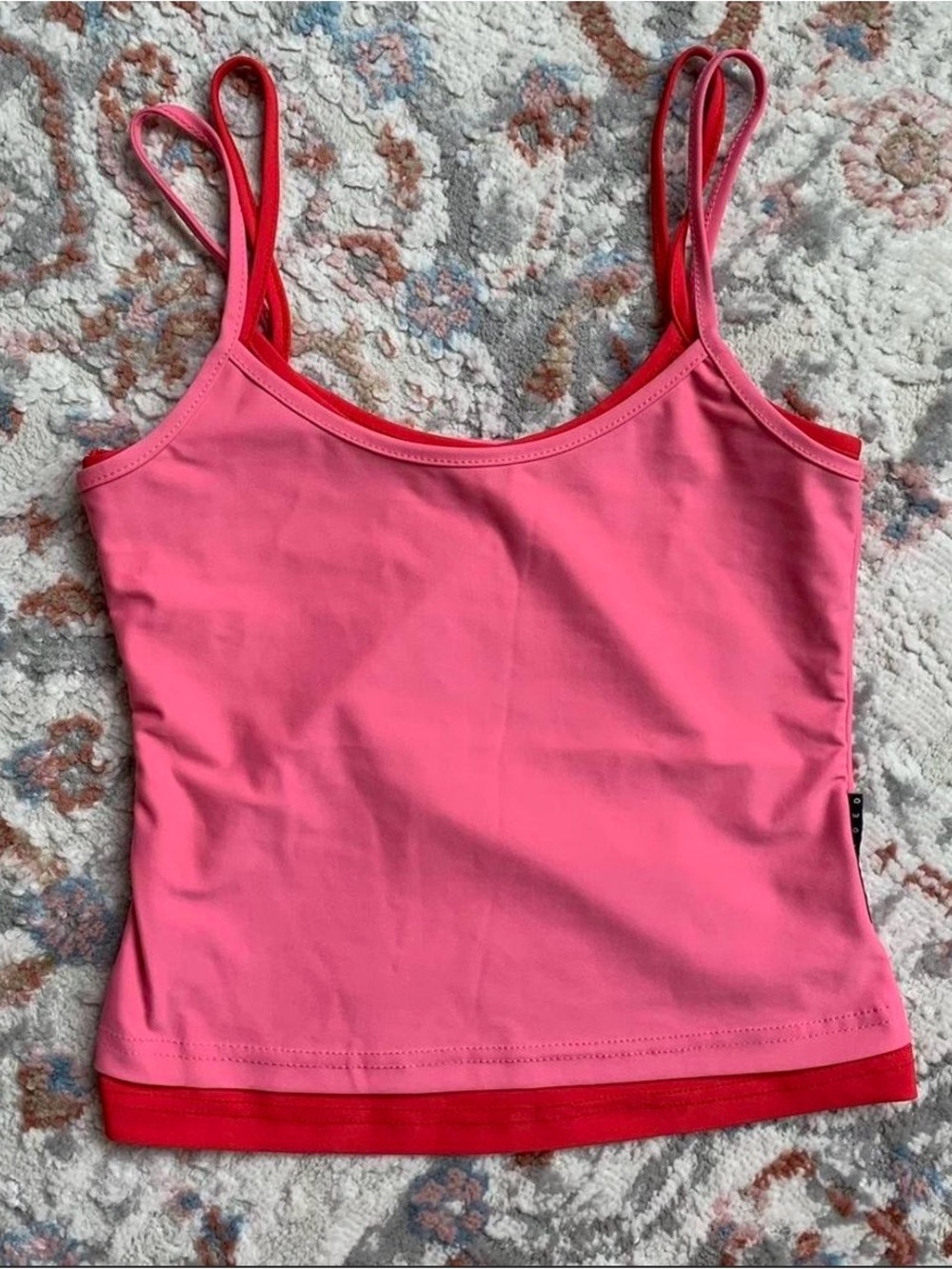 Missguided Pink layered Tank Top